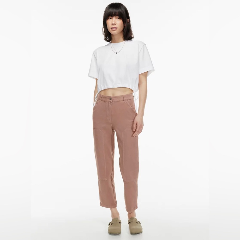 Aritzia Wilfred free Brennan pant high waisted cotton utility pants